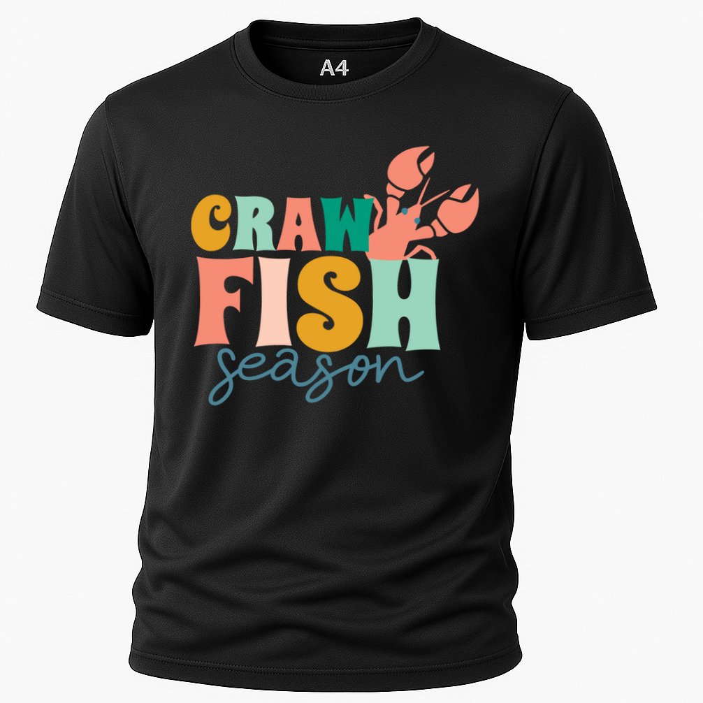 Crawfish Season Crawfish Junkie Cajun Lobster Gift Cooling Performance Crew T-Shirt