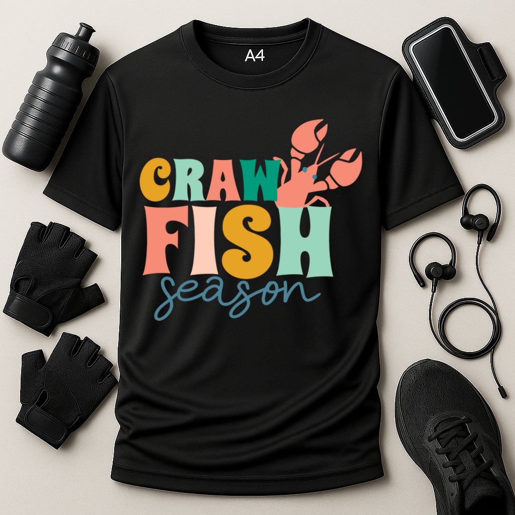 Crawfish Season Crawfish Junkie Cajun Lobster Gift Cooling Performance Crew T-Shirt