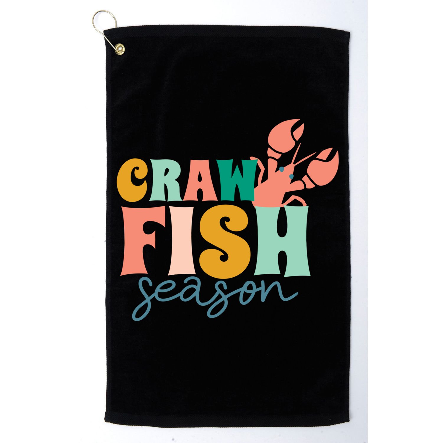 Crawfish Season Crawfish Junkie Cajun Lobster Gift Golf Towel