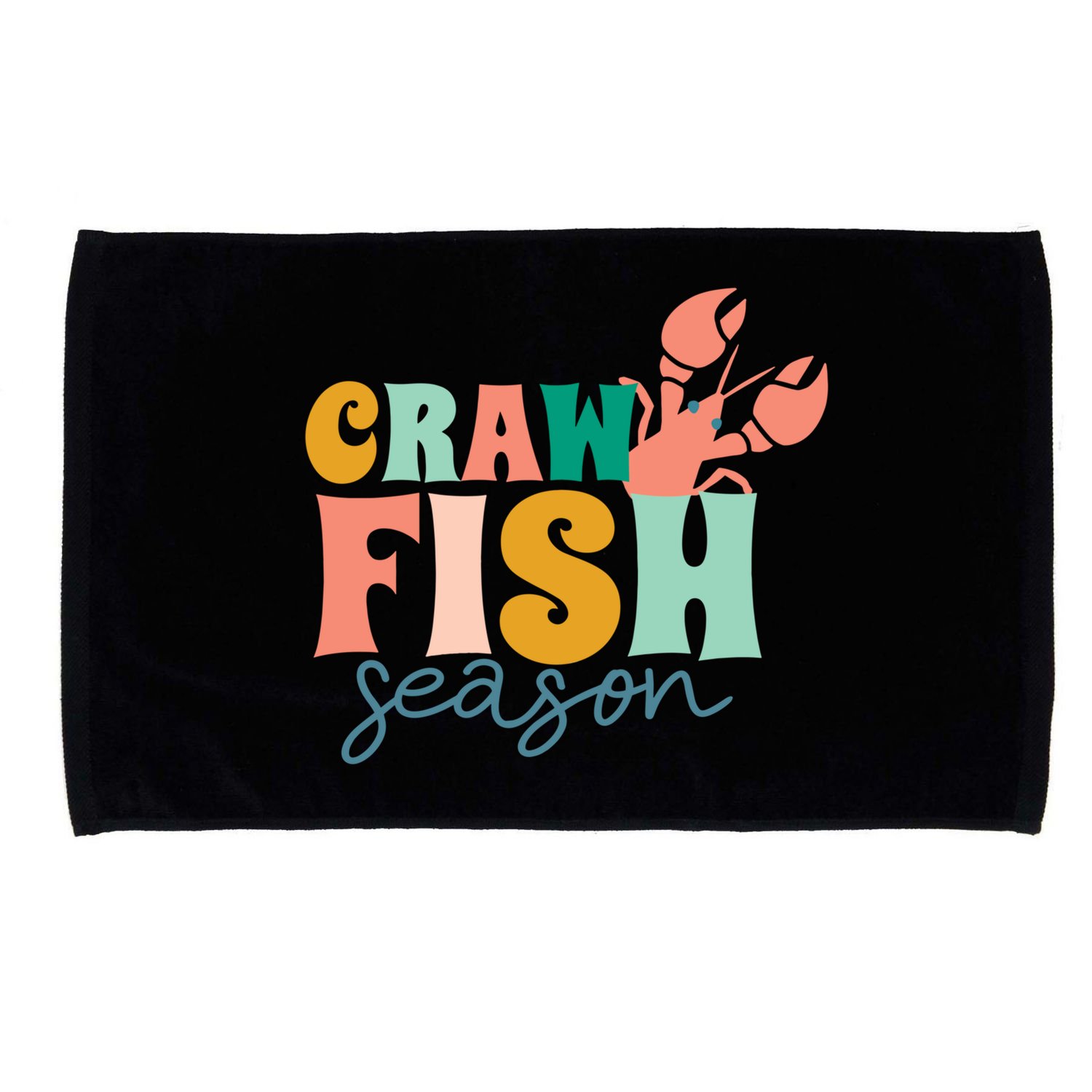 Crawfish Season Crawfish Junkie Cajun Lobster Gift Microfiber Hand Towel