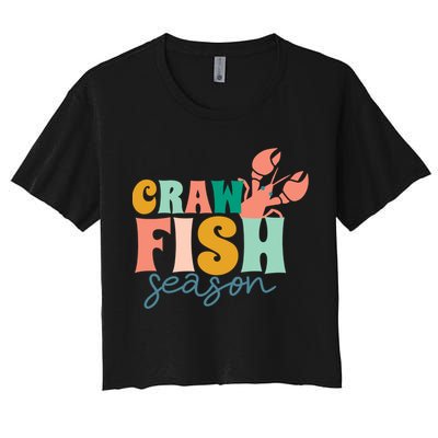 Crawfish Season Crawfish Junkie Cajun Lobster Gift Crop Top