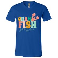 Crawfish Season Crawfish Junkie Cajun Lobster Gift V-Neck T-Shirt