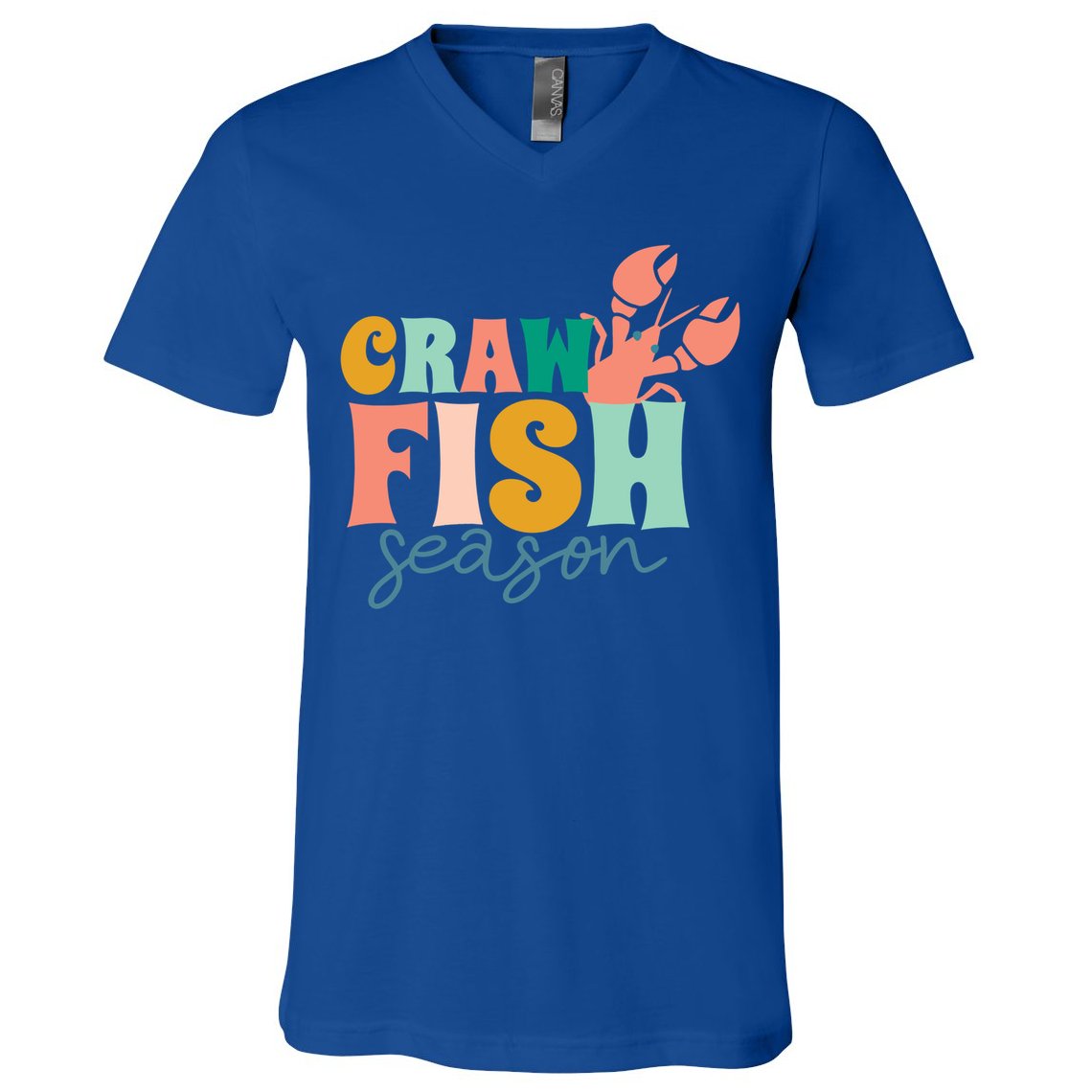 Crawfish Season Crawfish Junkie Cajun Lobster Gift V-Neck T-Shirt