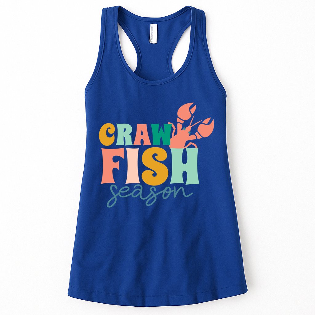 Crawfish Season Crawfish Junkie Cajun Lobster Gift Womens Tank Top
