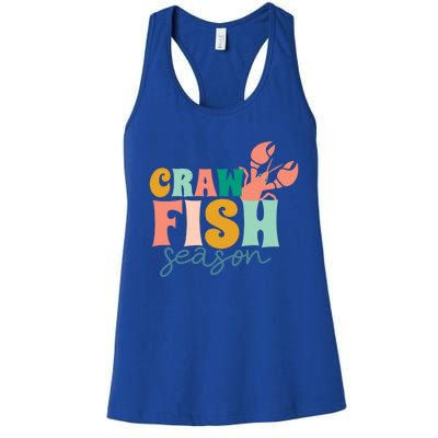 Crawfish Season Crawfish Junkie Cajun Lobster Gift Women's Racerback Tank