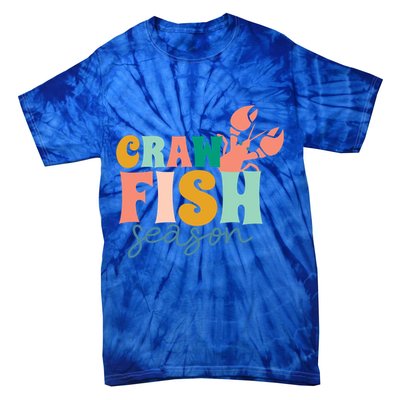 Crawfish Season Crawfish Junkie Cajun Lobster Gift Tie-Dye T-Shirt