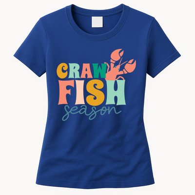 Crawfish Season Crawfish Junkie Cajun Lobster Gift Womens T-Shirt