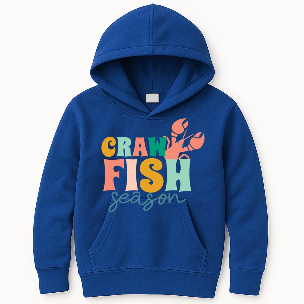 Crawfish Season Crawfish Junkie Cajun Lobster Gift Kids Hoodie