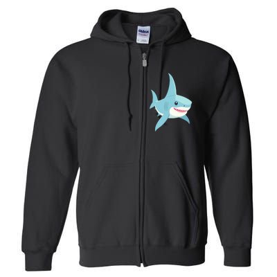 Cute Shark Full Zip Hoodie