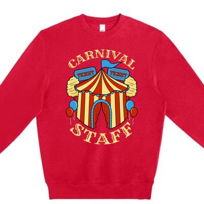 Carnival Staff Circus Event Security Ringmaster Lover Gift Premium Crewneck Sweatshirt