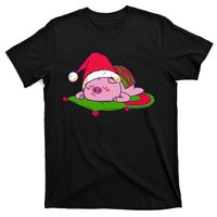 Cute Sleepy Christmas Pig T-Shirt