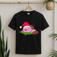 Cute Sleepy Christmas Pig T-Shirt