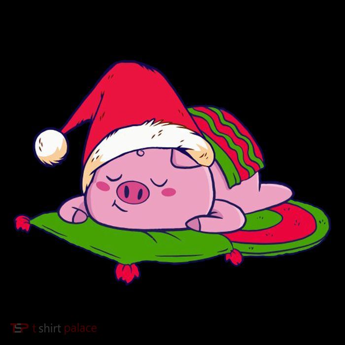 Cute Sleepy Christmas Pig Impact Tech Backpack