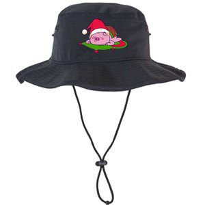 Cute Sleepy Christmas Pig Legacy Cool Fit Booney Bucket Hat