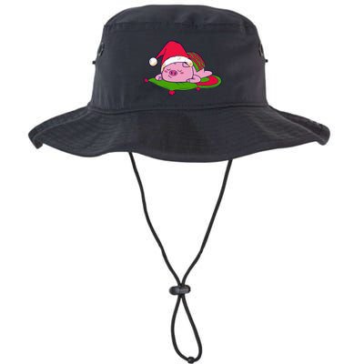 Cute Sleepy Christmas Pig Bucket Hat