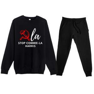 Commiela Stop Commiela Harris Stop Kamala Trump 2024 Premium Crewneck Sweatsuit Set