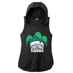 Christmas Squad Christmas Holiday Funny Family Matching Ladies PosiCharge Tri-Blend Wicking Draft Hoodie Tank