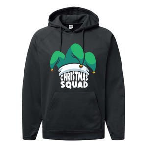 Christmas Squad Christmas Holiday Funny Family Matching Performance Fleece Hoodie