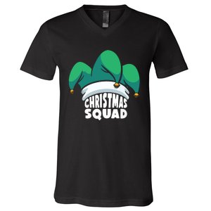 Christmas Squad Christmas Holiday Funny Family Matching V-Neck T-Shirt