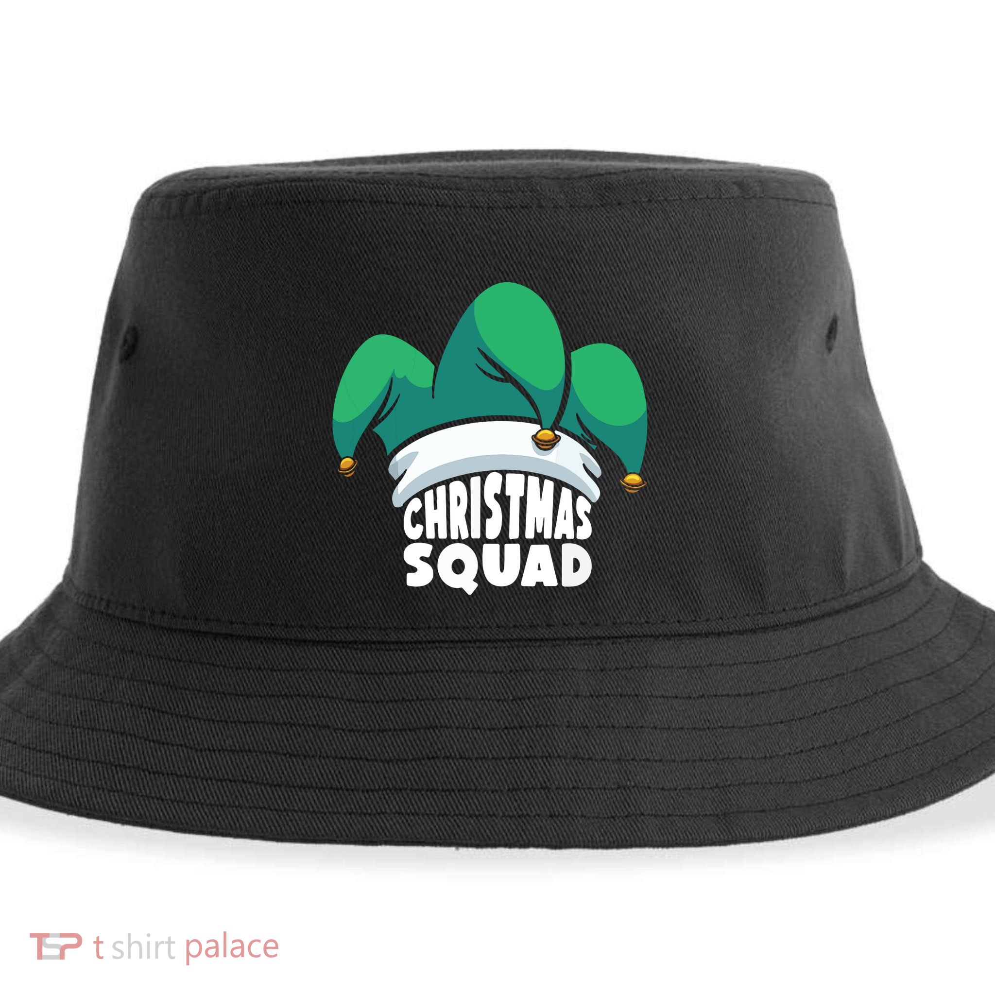 Christmas Squad Christmas Holiday Funny Family Matching Sustainable Bucket Hat