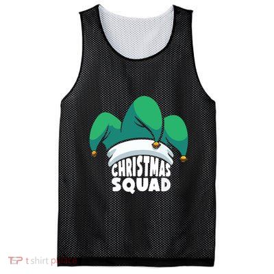 Christmas Squad Christmas Holiday Funny Family Matching Mesh Reversible Basketball Jersey Tank