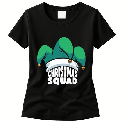 Christmas Squad Christmas Holiday Funny Family Matching Womens T-Shirt
