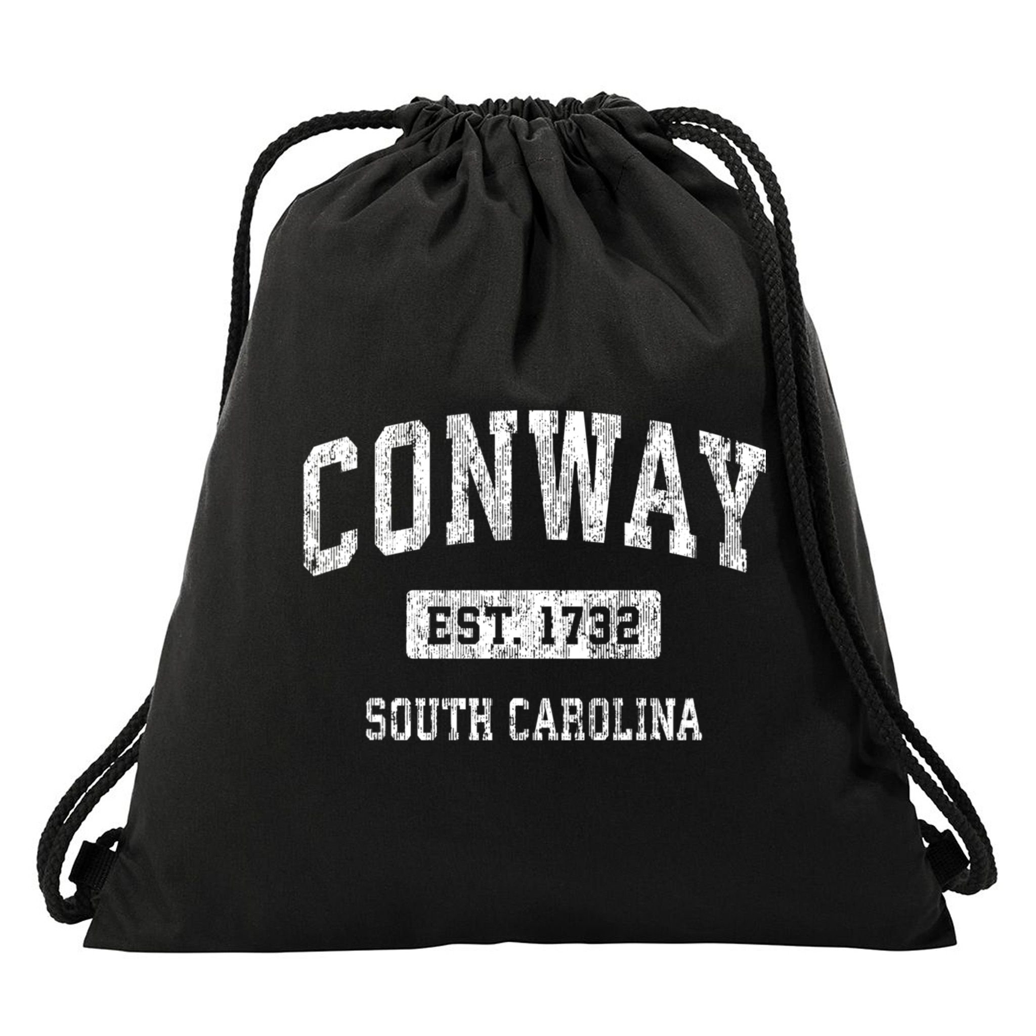 Conway South Carolina Sc Vintage Sports Drawstring Bag