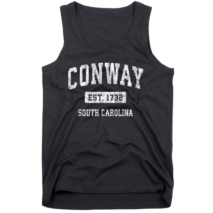 Conway South Carolina Sc Vintage Sports Tank Top