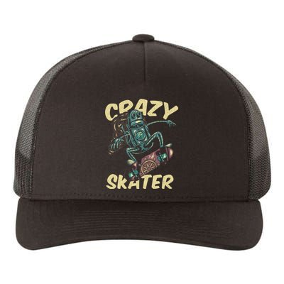 Crazy Skater Yupoong Adult 5-Panel Trucker Hat