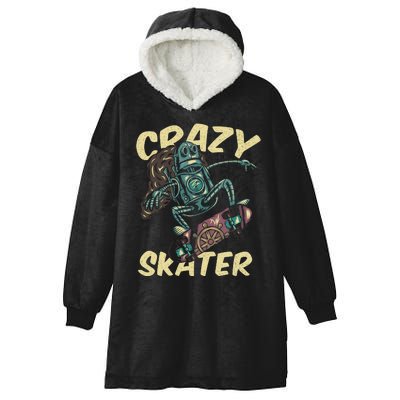 Crazy Skater Hooded Wearable Blanket