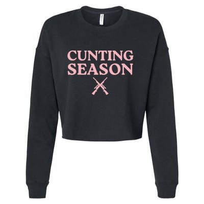 Cunting Season Cropped Pullover Crew