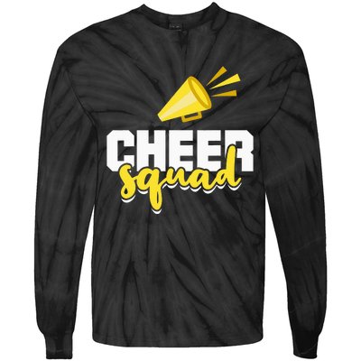 Cheer Squad Cheerleading Funny Cheerleader Tie-Dye Long Sleeve Shirt