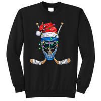 Christmas Santa Claus Player Ice Hockey Funny Sweatshirt