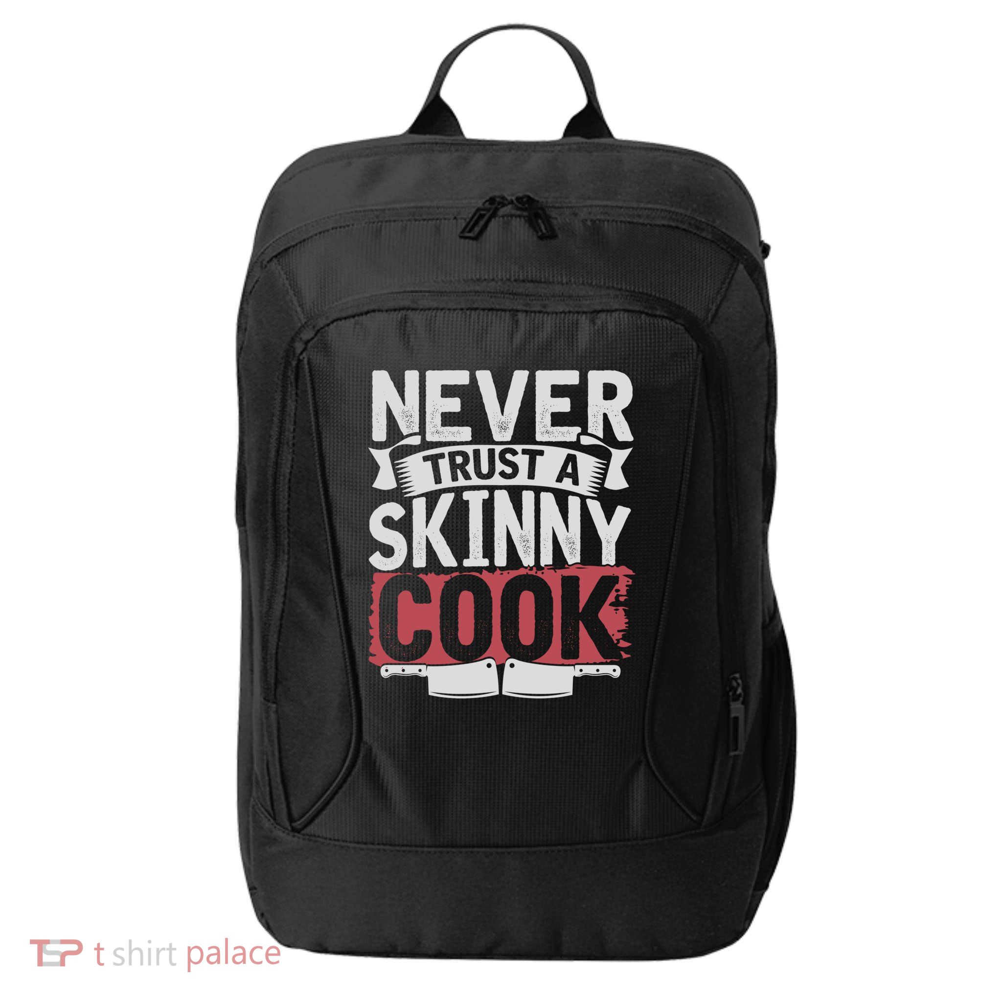 Cooking Skinny Chef Hobby Chef Culinary Funny Cook Meaningful Gift City Backpack