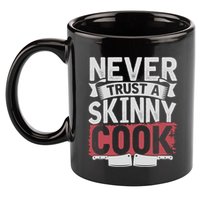 Cooking Skinny Chef Hobby Chef Culinary Funny Cook Meaningful Gift 11oz C Handle Ceramic Mug