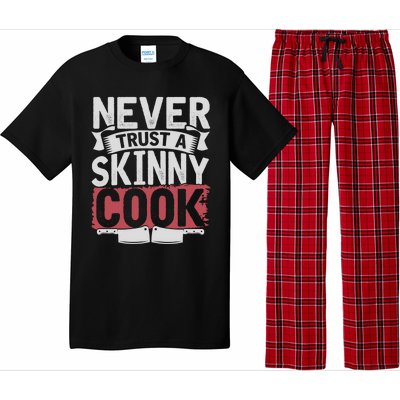 Cooking Skinny Chef Hobby Chef Culinary Funny Cook Meaningful Gift Pajama Set