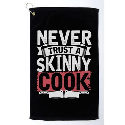 Cooking Skinny Chef Hobby Chef Culinary Funny Cook Meaningful Gift Golf Towel
