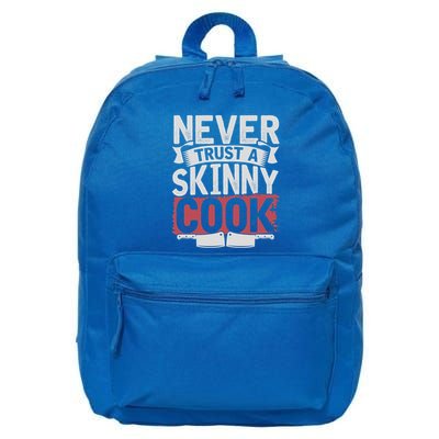 Cooking Skinny Chef Hobby Chef Culinary Funny Cook Meaningful Gift 16 in Basic Backpack
