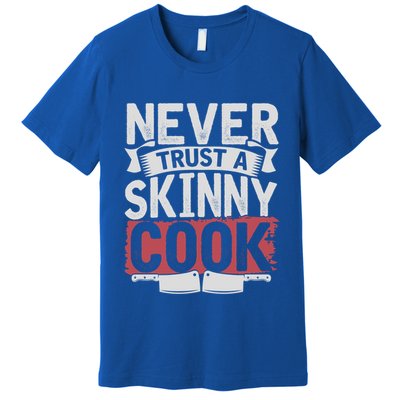Cooking Skinny Chef Hobby Chef Culinary Funny Cook Meaningful Gift Premium T-Shirt