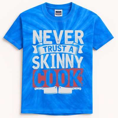 Cooking Skinny Chef Hobby Chef Culinary Funny Cook Meaningful Gift Kids Tie-Dye T-Shirt