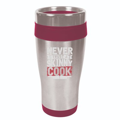 Cooking Skinny Chef Hobby Chef Culinary Funny Cook Meaningful Gift 16oz Travel Tumbler