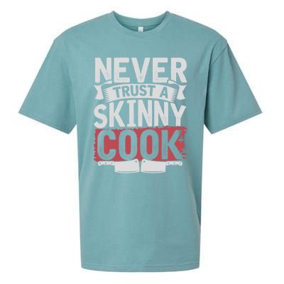 Cooking Skinny Chef Hobby Chef Culinary Funny Cook Meaningful Gift Sueded Cloud Jersey T-Shirt