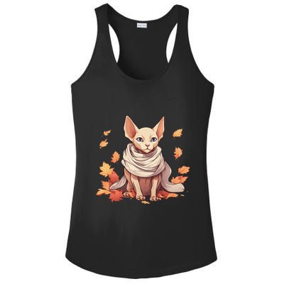Cute Sphynx Cat Autumn Hairless Adorable Sphynx Cat Lover Ladies PosiCharge Competitor Racerback Tank