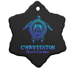 Charleston South Carolina Beach Charleston Sc Sea Turtle Ceramic Star Ornament