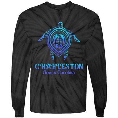 Charleston South Carolina Beach Charleston Sc Sea Turtle Tie-Dye Long Sleeve Shirt