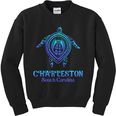 Charleston South Carolina Beach Charleston Sc Sea Turtle Kids Sweatshirt