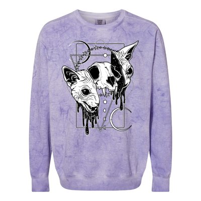 Cosmic Sphynx Colorblast Crewneck Sweatshirt