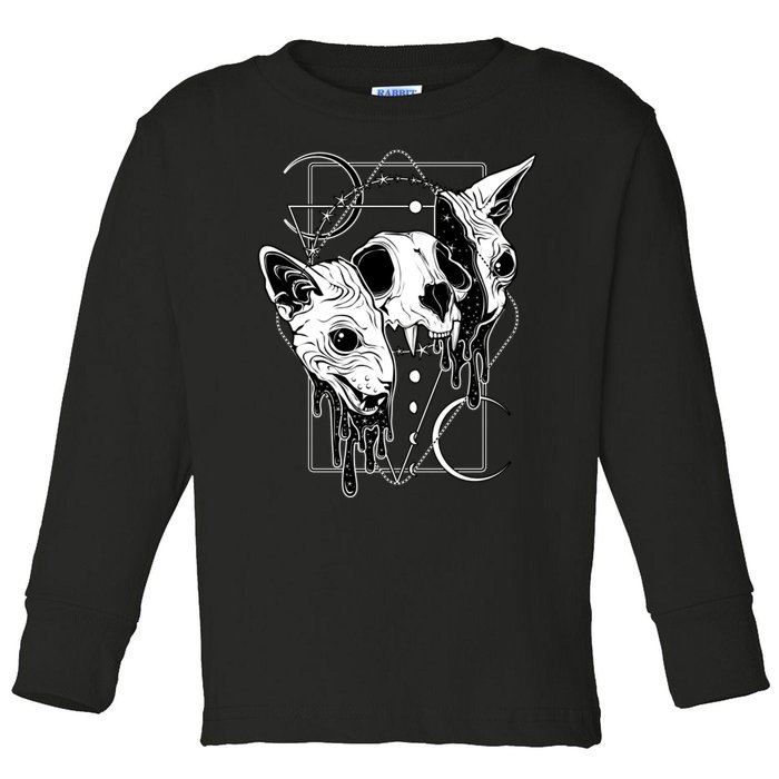 Cosmic Sphynx Toddler Long Sleeve Shirt