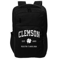 Clemson South Carolina Vintage Shamrock Sports Impact Tech Backpack