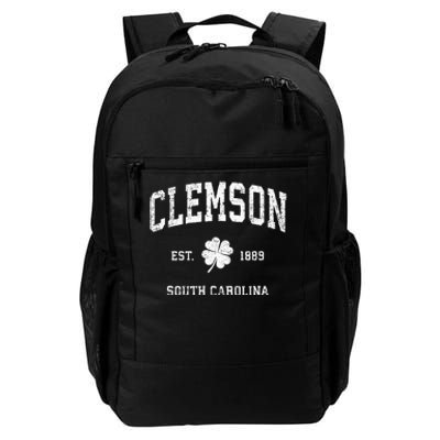 Clemson South Carolina Vintage Shamrock Sports Daily Commute Backpack